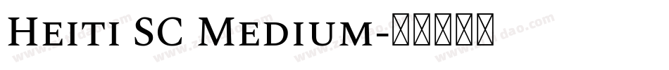 Heiti SC Medium字体转换